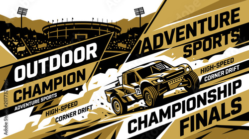 Outdoor Champion Adventure Sports Championship Finals Motor Race Excitement