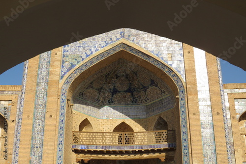 Mohammed Rahim Khan Madrassah, 19th century (1851) in the historic Ichan Kala. City of Khiva. Uzbekistan.