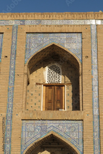Mohammed Rahim Khan Madrassah, 19th century (1851) in the historic Ichan Kala. City of Khiva. Uzbekistan.