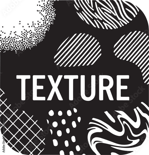 Black texture background with white patterns
