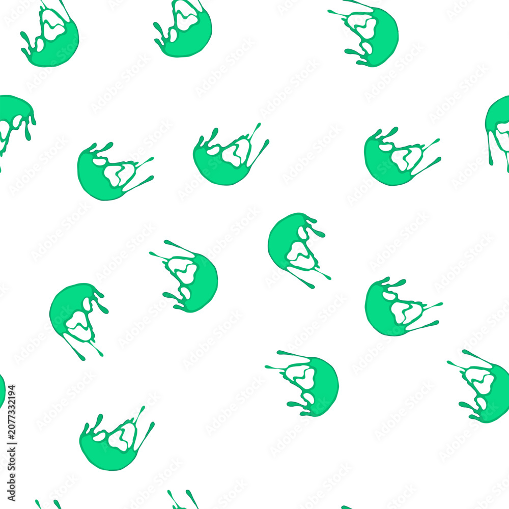 Fototapeta premium pattern flow melted circle cartoon. shiny molten, hot soft, form curve flow melted circle sign. seamless symbol vector illustration