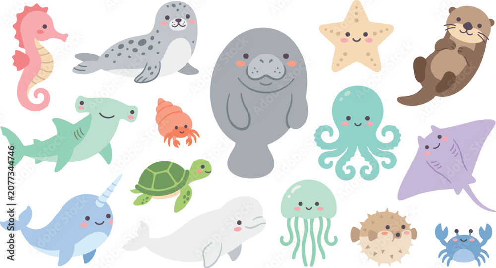 Obraz premium set of animals