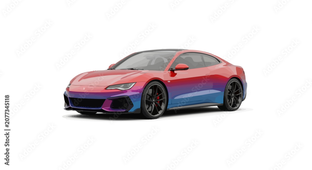 Fototapeta premium Corvette sports car in motion.