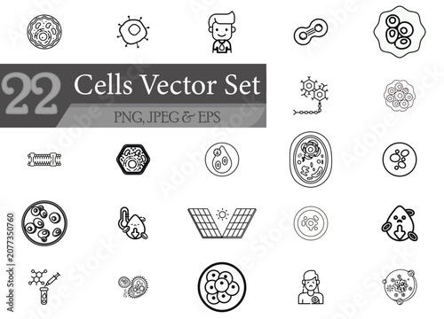 Nerve Cell Icons Collection
