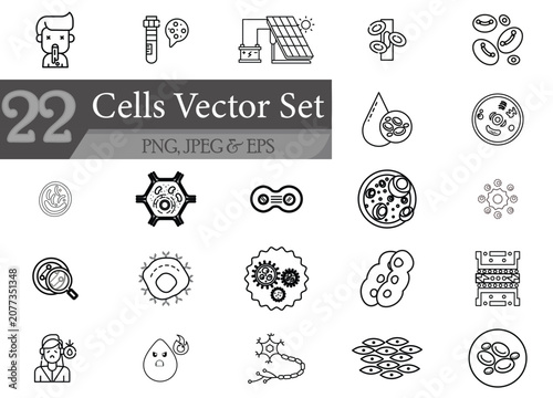 Stem Cell Differentiation Icons Pack