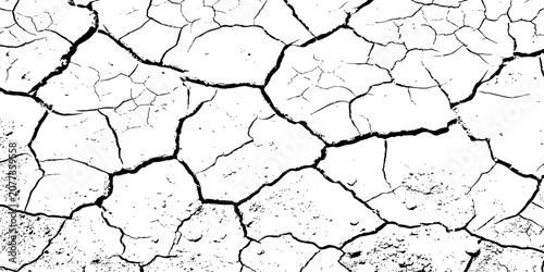 Принти на полотні grunge Cracked Dry Soil Texture Over Parched Earth Representing Drought, Aridity and Environmental Stress