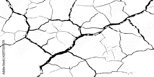 Canvastavla grunge Cracked Dry Soil Texture Over Parched Earth Representing Drought, Aridity and Environmental Stress
