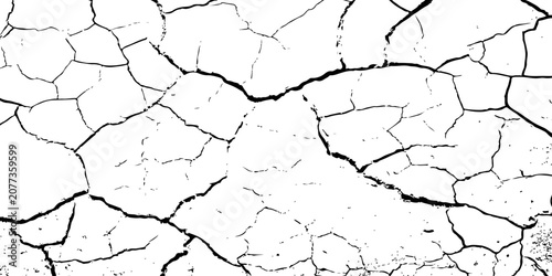 Принти на полотні grunge Cracked Dry Soil Texture Over Parched Earth Representing Drought, Aridity and Environmental Stress