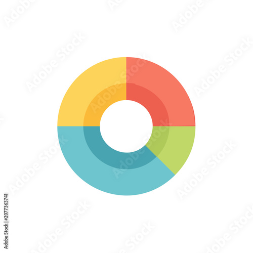 Colorful circular diagram with segments