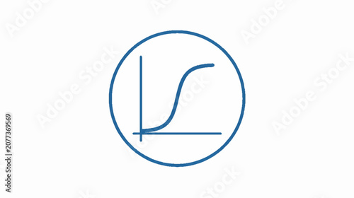 Blue Halftone Dotted Curve Geometric Background