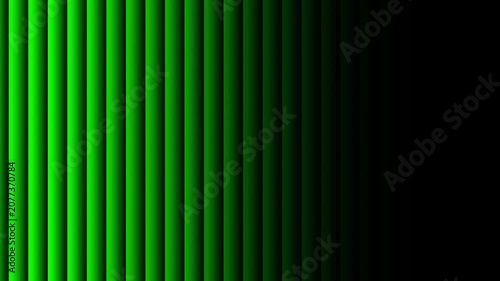 Green Vertical Stripes Animated Background Fading Into Black Motion Graphic