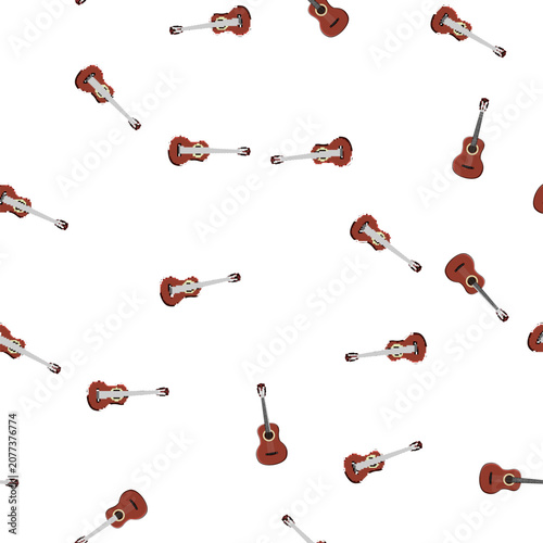 Photography pattern musician acoustic guitar cartoon