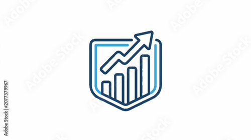 Financial Growth and Business Success Chart Icons