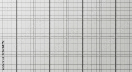 White Tile Grid Textured Block Pattern