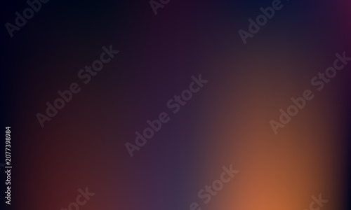 A dark and atmospheric gradient background, featuring a smooth, transition from deep, navy blue to, a warm, glowing, orange light in, the corner