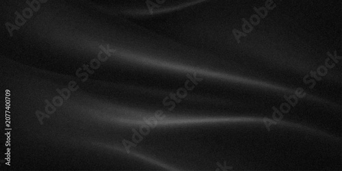 Foto Abstract Black Silk Satin Fabric Wave Background with Smooth Luxury Textile Text