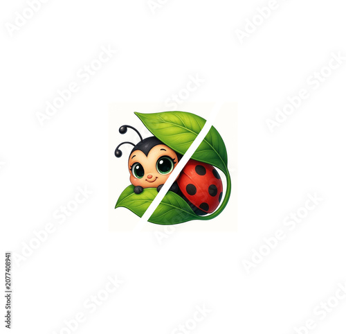 ladybug on green leaf
