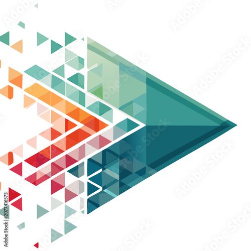 Low Poly Mountain Vector Illustration