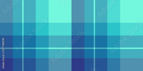 Tableau sur toile Delicate tartan plaid design with a delicate woven appearance and cyan and teal tones