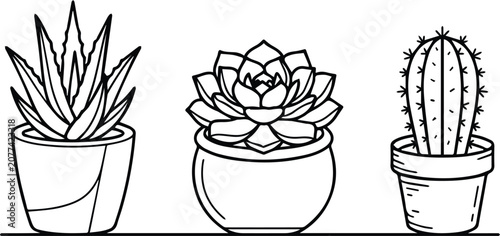 Set of 3 Wedding and Celebration Outline Icons Vector