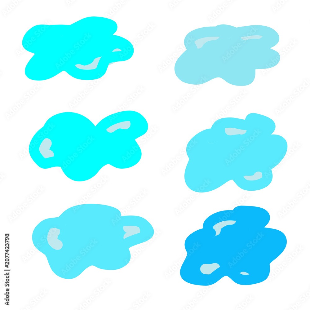Fototapeta premium set of clouds