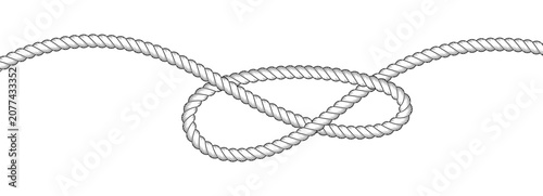 Фотография Overhand rope knot icon