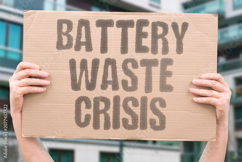 Fotografija "Battery waste crisis" Energy storage disposal is an urgent environmental issue