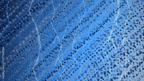 Abstract blue geometric dot and line pattern