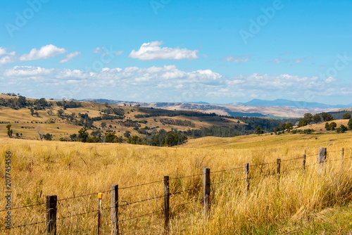 Rolling Golden Hills of Central Highlands - Tasmania