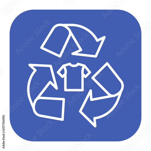 Quadro em tela Downcycling Icon