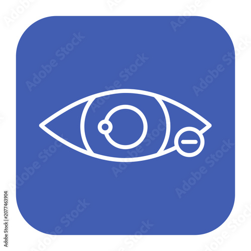 Canvas Print Shortsighted Icon