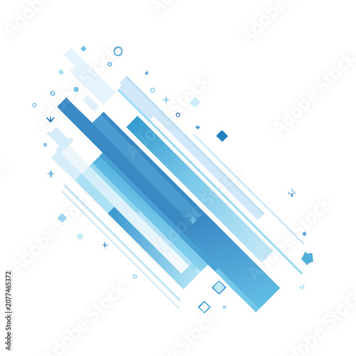 Abstract geometric lines and shapes vector design