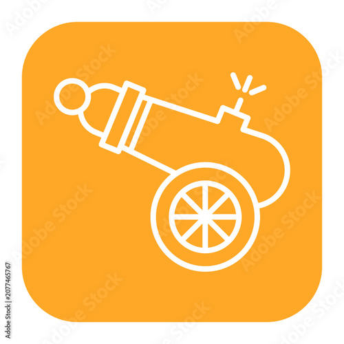 Cuadro en lienzo Human Cannonball Icon