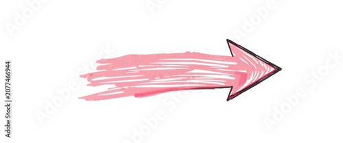 A single, hand-drawn arrow pointing right, with visible brushstrokes and texture,  navigation,  design element