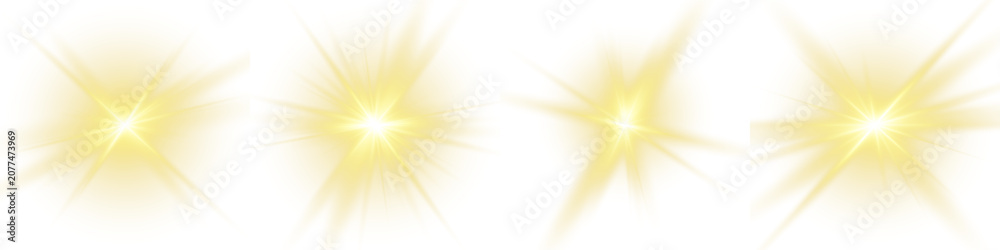 Obraz premium Group of lens flare effect Detailed crisp clear, as photo overlay.