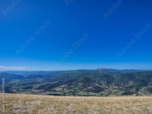Buech Valley Panorama From Longeane Mountain Viewpoint