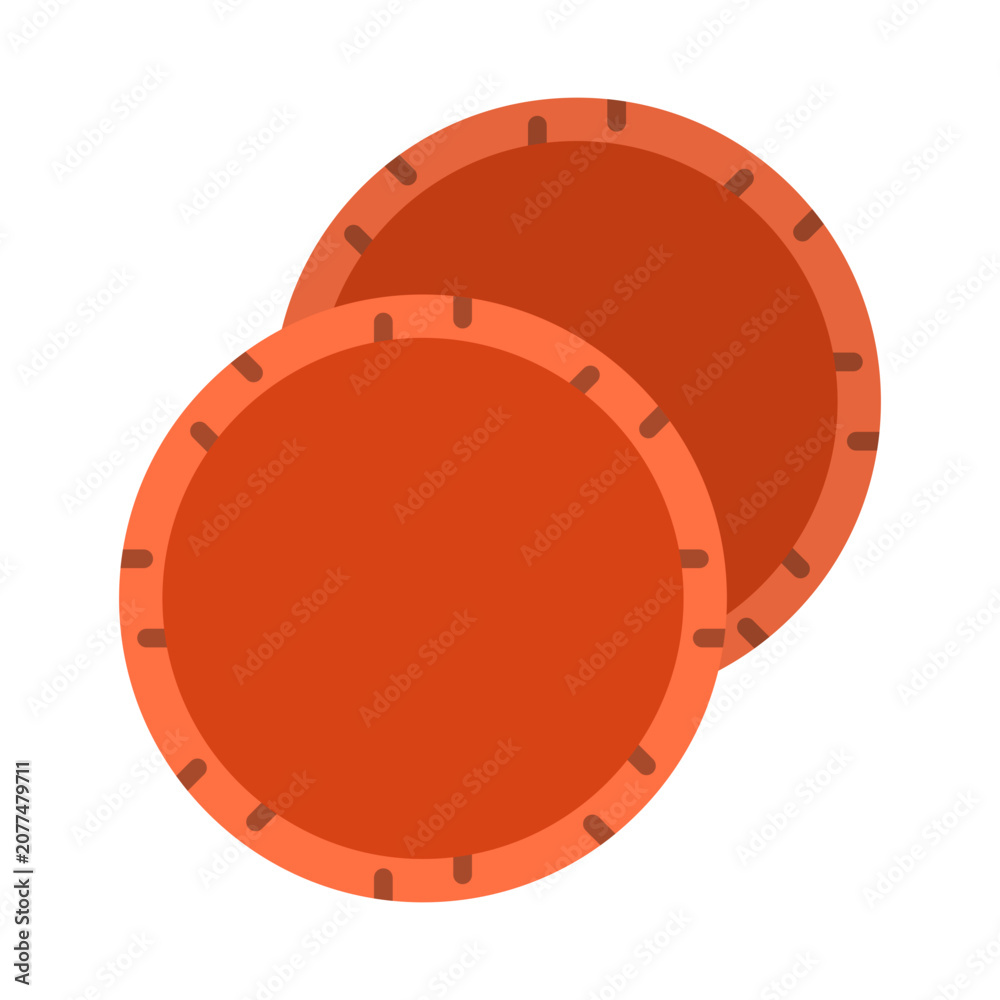 Naklejka premium Chips Icon Design