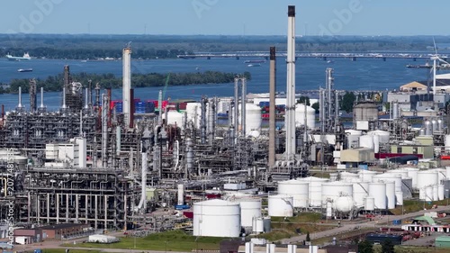 Industrial Aeria of Moerdijk, the Netherlands