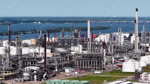 Industrial Aeria of Moerdijk, the Netherlands