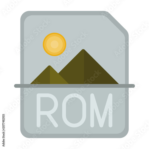 Vászonkép Rom Icon Design
