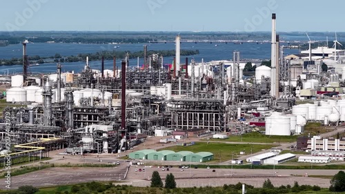 Industrial Aeria of Moerdijk, the Netherlands