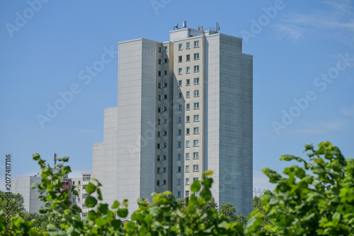 Hochhaus, Weiße Siedlung, Aronstraße, Neukölln, Berlin, Deutschland