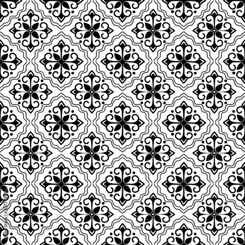 black and white seamless pattern