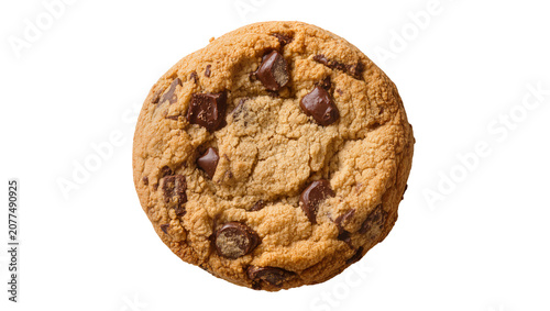 Quadro su tela Chocolate chip cookie with dark chocolate chunks