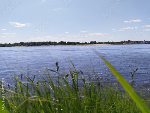 lake, water, sky, landscape, clouds, nature, river, beach, summer, travel, panorama, forest