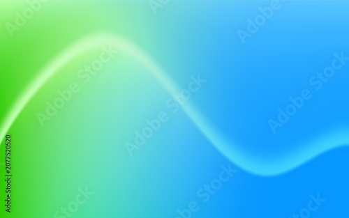 Abstract Green and Blue Gradient Background with Soft Wave