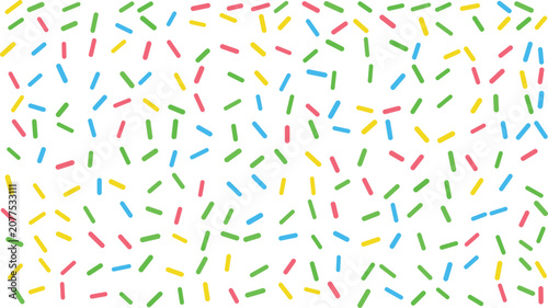 Schilderij op canvas Colorful sprinkle pattern vibrant confetti design for festive celebrations and p