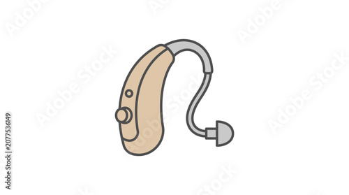 Hearing aid device for ear.