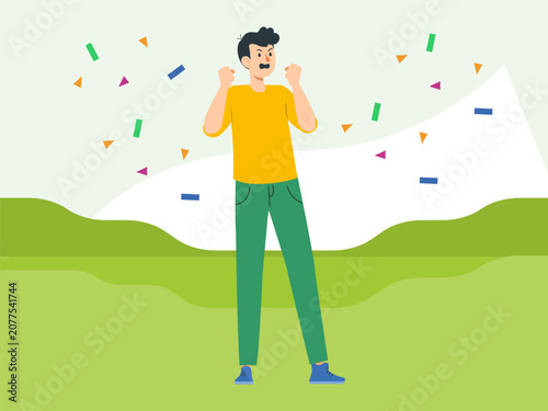 Fotografie Exuberance Concept Illustration Illustration Vector Style