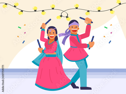 Fotografie Gaiety Concept Illustration Illustration Vector Style